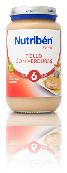 Potitos Nutribén Pollo con Verduras