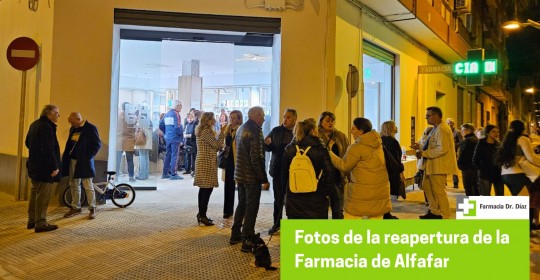 Fotos de la reapertura de la Farmacia de Alfafar